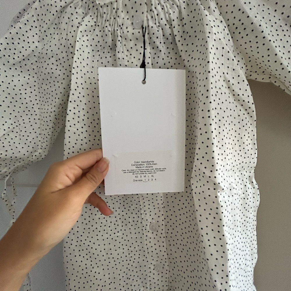 Sleeper - Girls Linen Petit Dress in Micro Polka Dot -size 1 (toddler sz 2) BNWT - Picture 8 of 14